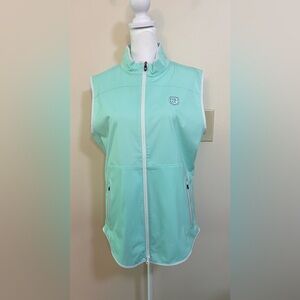 FJ FootJoy Women’s Golf Sleeves Full Zip Windproof Shell Vest Sz M. NWT